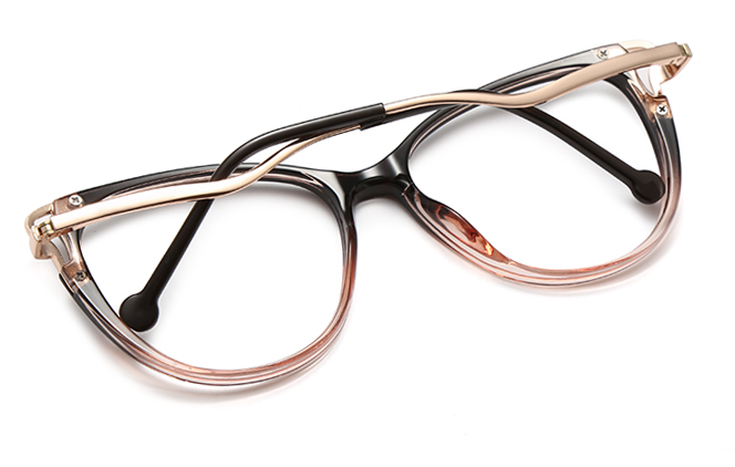Glasseslit 200613 Cateye Spring Hinge Eyeglasses C2, Black frame, view 3