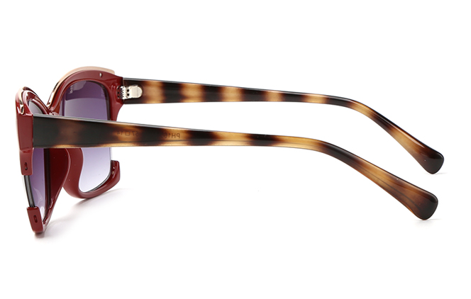 Glasseslit 200617 Cateye Sunglasses C2, Red frame, view 5