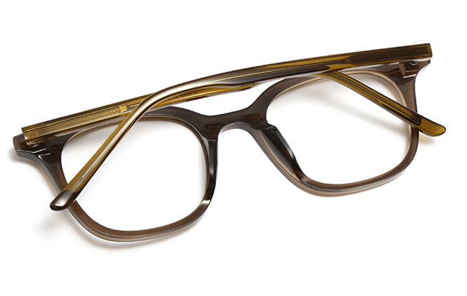 Glasseslit 200631 Rectangle Eyeglasses C5, Brown frame, view 3