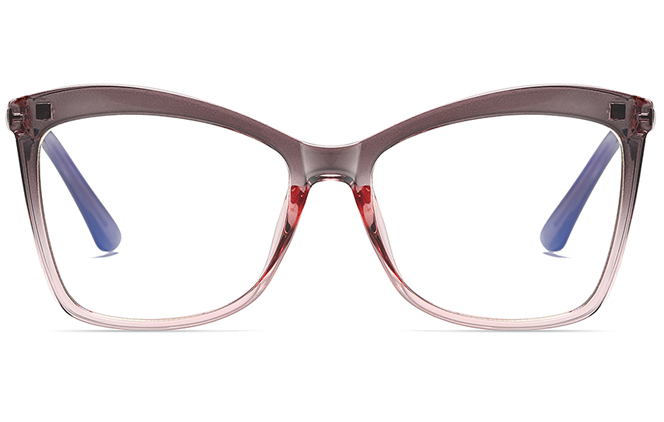 Glasseslit 200633 Cateye Spring Hinge Magnetic Clip on Eyeglasses C1, Blue frame, view 3