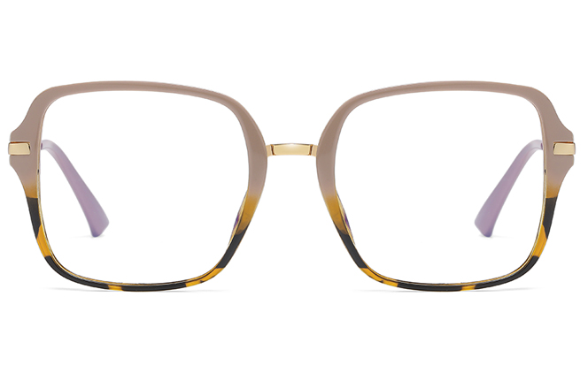 Glasseslit 200634 Square Spring Hinge Magnetic Clip on Eyeglasses C3, Brown frame, view 3