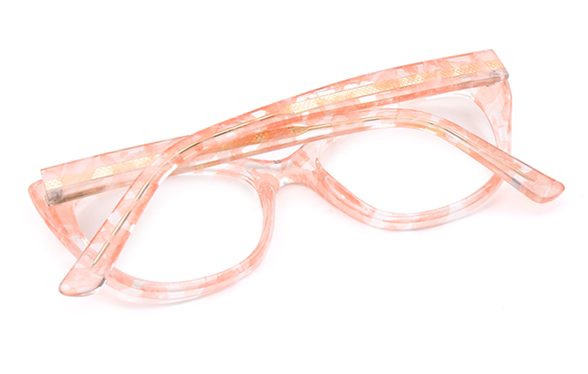 Glasseslit 200673 Cateye Spring Hinge Eyeglasses C2, Red frame, view 3