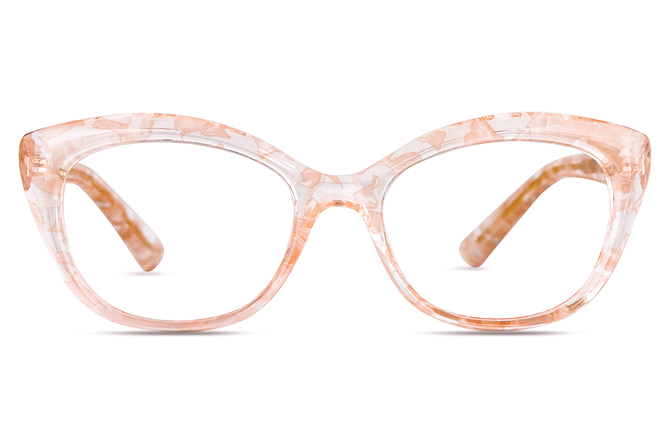 Glasseslit 200673 Cateye Spring Hinge Eyeglasses C2, Red frame, view 4