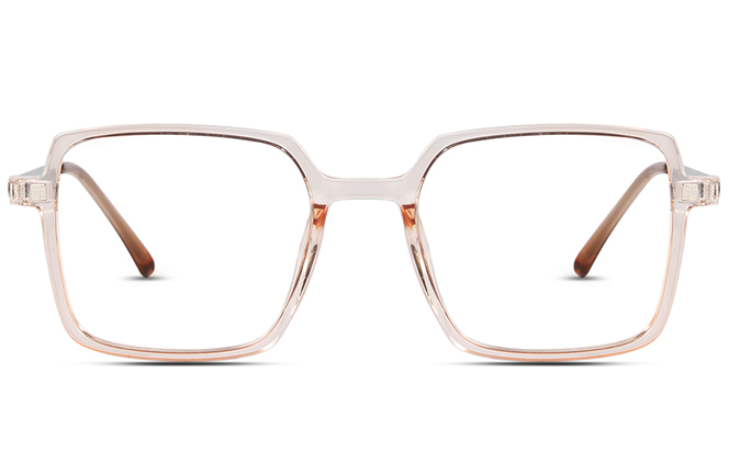 Glasseslit 200676 Square Magnetic Clip on Glasses C4, Clear frame, view 2