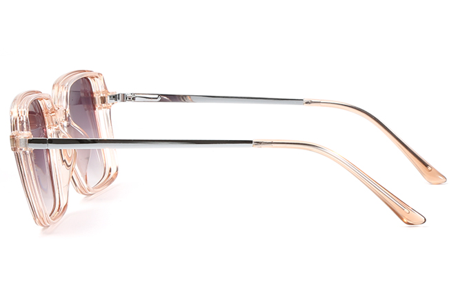Glasseslit 200676 Square Magnetic Clip on Glasses C4, Clear frame, view 5