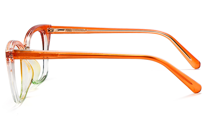 Glasseslit 200679 Cateye Spring Hinge Eyeglasses C6, Rainbow frame, view 5