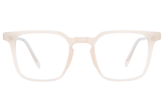 Glasseslit 200702 Square Magnetic Clip on Eyeglasses C4, Pink frame, view 2