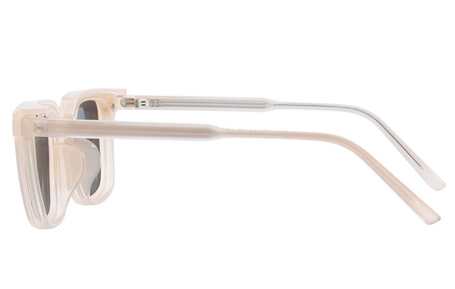 Glasseslit 200702 Square Magnetic Clip on Eyeglasses C4, Pink frame, view 5