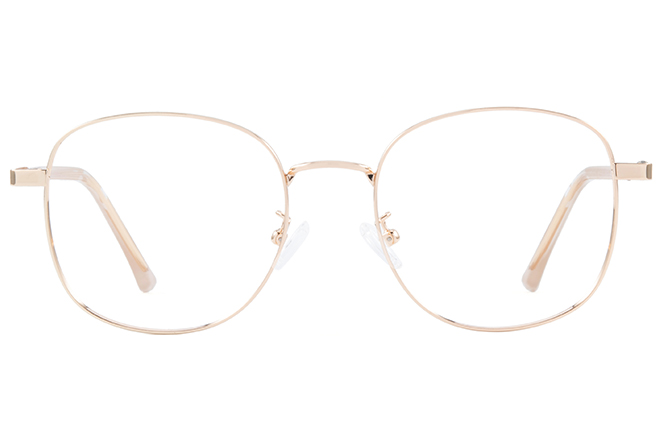 Glasseslit 200703 Round Magnetic Clip on Eyeglasses C4, Pink frame, view 2