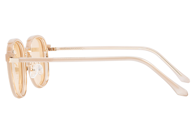 Glasseslit 200703 Round Magnetic Clip on Eyeglasses C4, Pink frame, view 5