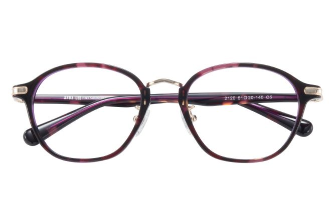 Glasseslit 200705 Oval Eyeglasses C5, Purple frame, view 2