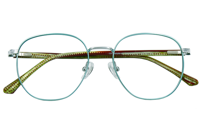 Glasseslit 200720 Round Spring Hinges Eyeglasses C4, Purple frame, view 2