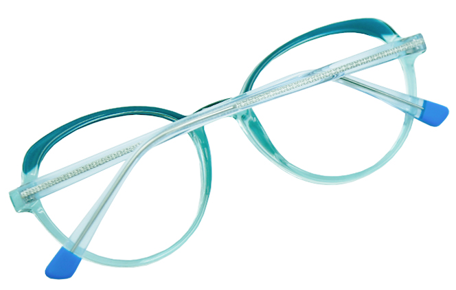 Glasseslit 200732 Cateye Eyeglasses C4, Green frame, view 3