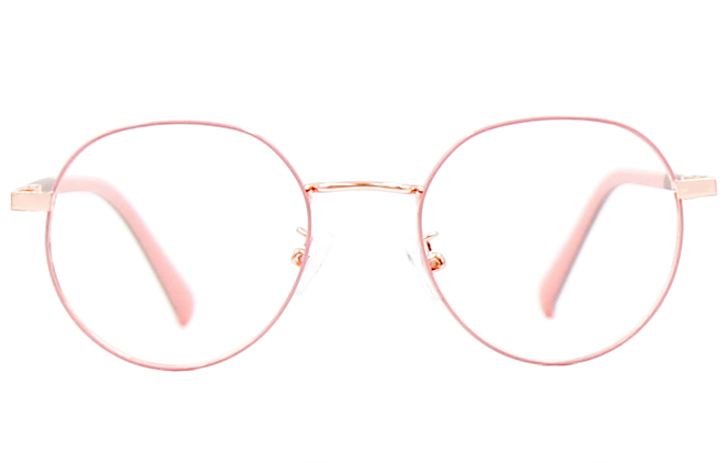 Glasseslit 200739 Round Kid's Eyeglasses rose gold pink, Rose Gold frame, view 4