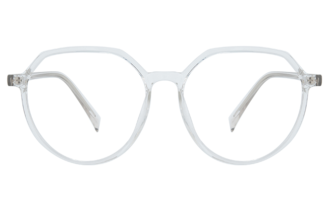 Glasseslit 200757 Geometric Eyeglasses C3, Clear frame, view 4
