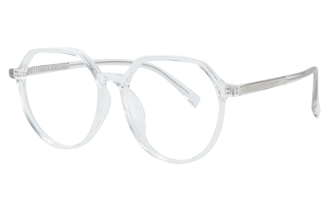 Glasseslit 200757 Geometric Eyeglasses C3, Clear frame