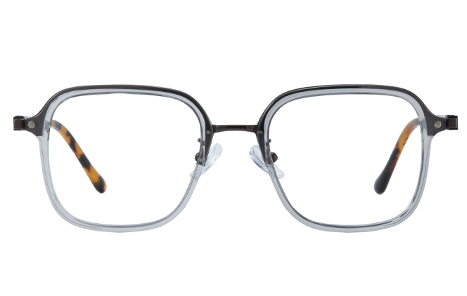 Glasseslit 200759 Square Spring Hinge Eyeglasses C2, Clear frame, view 4
