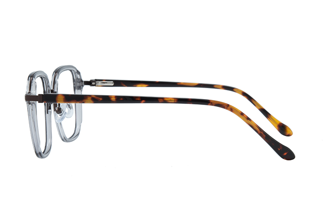 Glasseslit 200759 Square Spring Hinge Eyeglasses C2, Clear frame, view 5