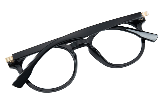 Glasseslit 200762 Round Eyeglasses C1, Black frame, view 3