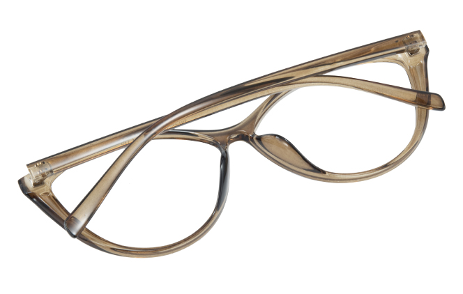 Glasseslit 200767 Cateye Eyeglasses C5, Amber frame, view 3