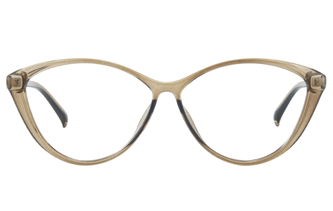 Glasseslit 200767 Cateye Eyeglasses C5, Amber frame, view 4
