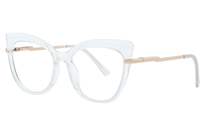 Glasseslit 200772 Cateye Spring Hinge Eyeglasses clear