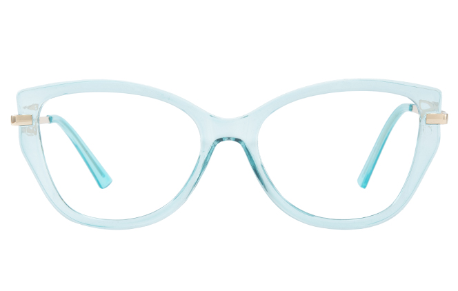 Glasseslit 200775 Cateye Spring Hinge Eyeglasses tortoiseshell, Blue frame, view 4