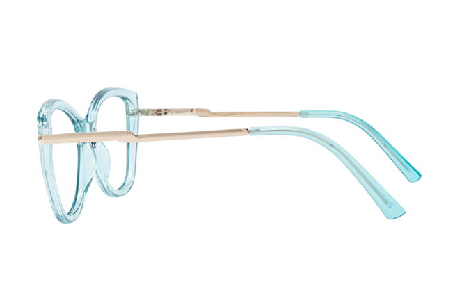 Glasseslit 200775 Cateye Spring Hinge Eyeglasses tortoiseshell, Blue frame, view 5