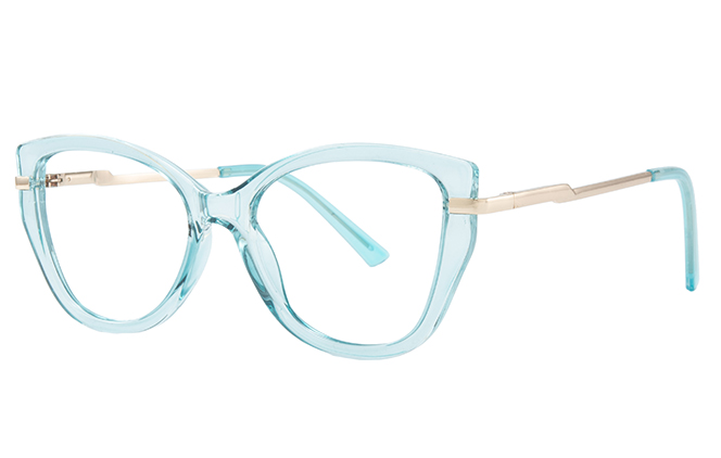Glasseslit 200775 Cateye Spring Hinge Eyeglasses tortoiseshell, Blue frame