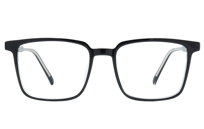 Glasseslit 200788 Square Magnetic Clip on Eyeglasses C3, Black frame, view 2