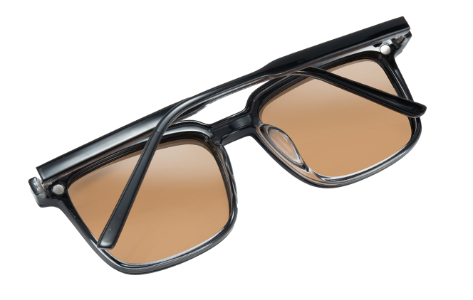 Glasseslit 200788 Square Magnetic Clip on Eyeglasses C3, Black frame, view 3