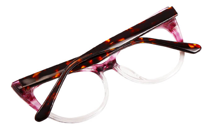 Glasseslit 200803 Cateye Spring Hinge Eyeglasses C3, Floral frame, cateye shape, view 3
