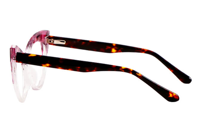 Glasseslit 200803 Cateye Spring Hinge Eyeglasses C3, Floral frame, cateye shape, view 5