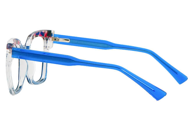 Glasseslit 200805 Cateye Spring Hinge Eyeglasses C3, Blue frame, view 5