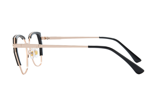Glasseslit 200813 Cateye Spring Hinge Eyeglasses C1, Black frame, view 5
