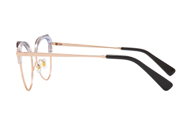 Glasseslit 200814 Cateye Spring Hinge Eyeglasses C3, Purple frame, view 5