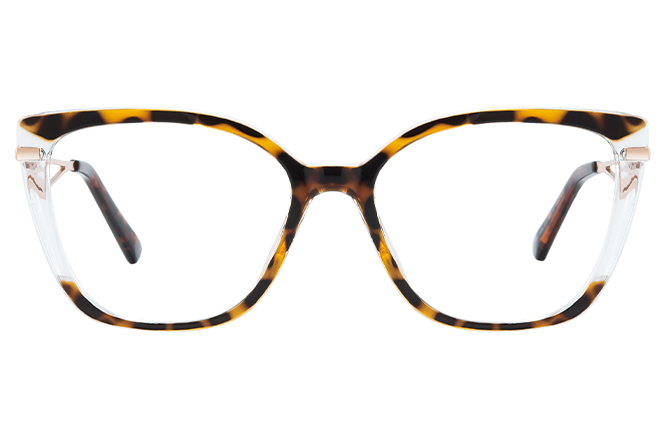 Glasseslit 200815 Cateye Spring Hinge Eyeglasses C3, Tortoiseshell frame, view 4