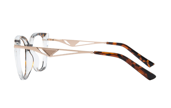 Glasseslit 200815 Cateye Spring Hinge Eyeglasses C3, Tortoiseshell frame, view 5