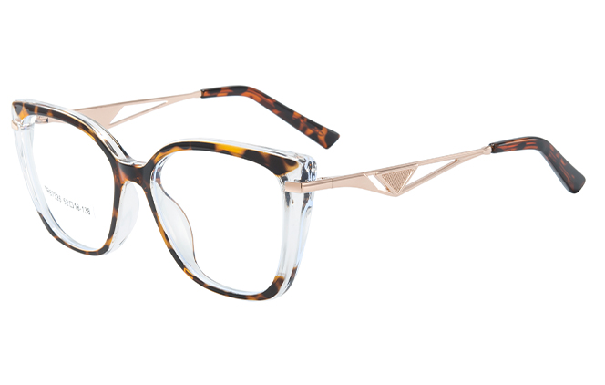 Glasseslit 200815 Cateye Spring Hinge Eyeglasses C3, Tortoiseshell frame