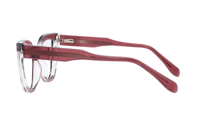 Glasseslit 200824 Cateye Spring Hinge Eyeglasses C3, Burgundy frame, view 5