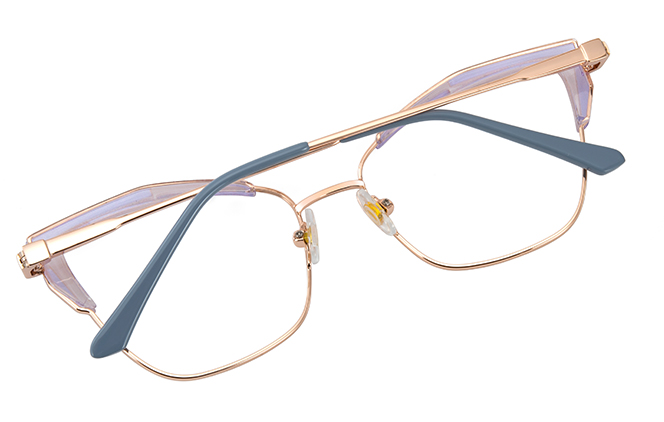 Glasseslit 200827 Cateye Spring Hinge Eyeglasses C4, Purple frame, view 3
