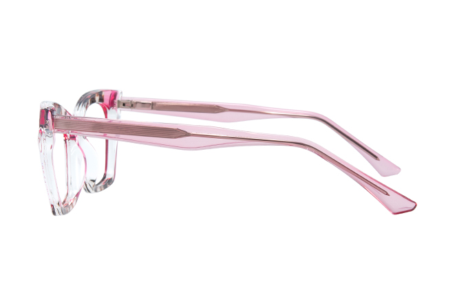Glasseslit 200828 Cateye Spring Hinge Eyeglasses C5, Red frame, view 5