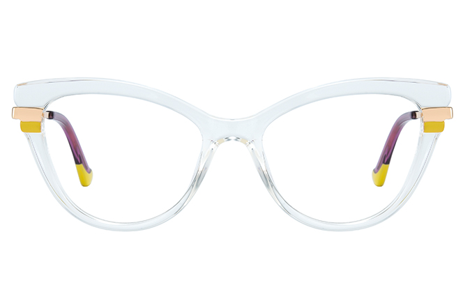 Glasseslit 200844 Cateye Spring Hinge Eyeglasses C2, Blue frame, view 4