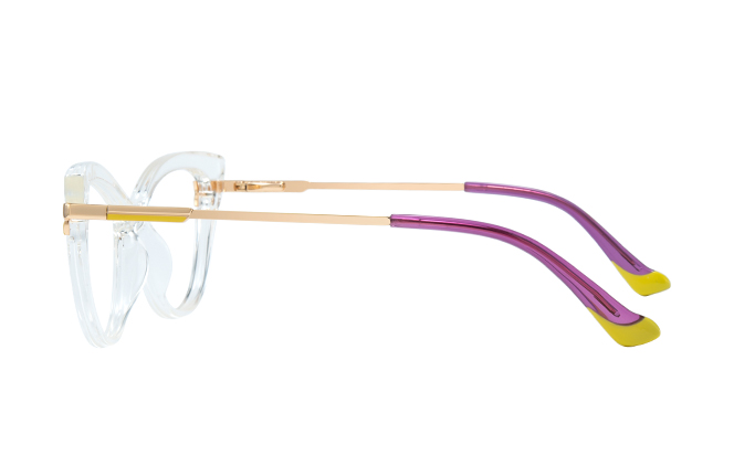 Glasseslit 200844 Cateye Spring Hinge Eyeglasses C2, Blue frame, view 5