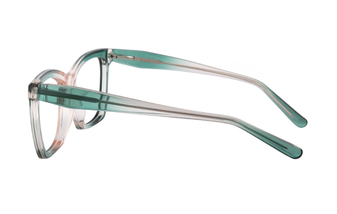 Glasseslit 200846 Cateye Spring Hinge Eyeglasses C6, Green frame, view 5