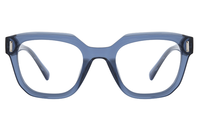 Glasseslit 200847 Rectangle Spring Hinge Eyeglasses C1, Black frame, view 4