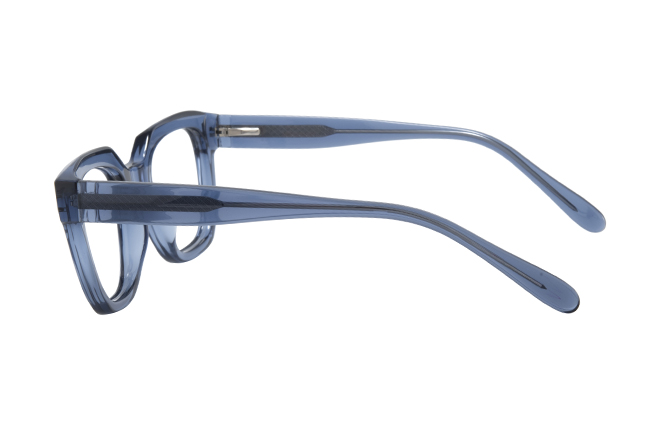 Glasseslit 200847 Rectangle Spring Hinge Eyeglasses C1, Black frame, view 5