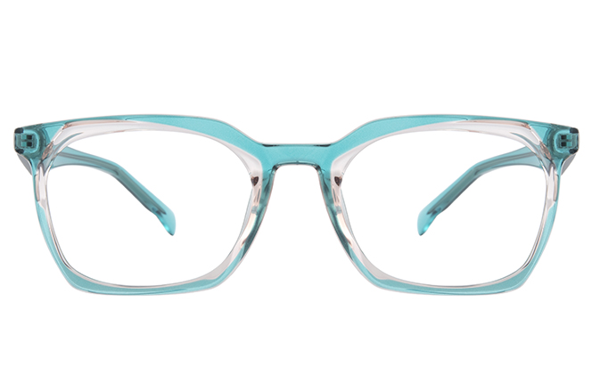 Glasseslit 200848 Rectangle Spring Hinge Eyeglasses C4, Purple frame, view 4