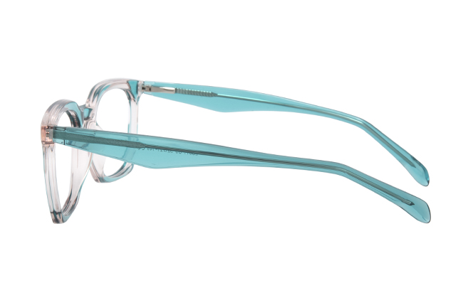 Glasseslit 200848 Rectangle Spring Hinge Eyeglasses C4, Purple frame, view 5