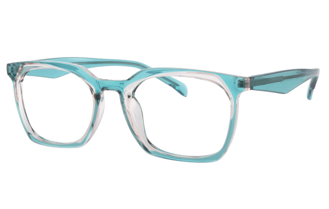 Glasseslit 200848 Rectangle Spring Hinge Eyeglasses C4, Purple frame